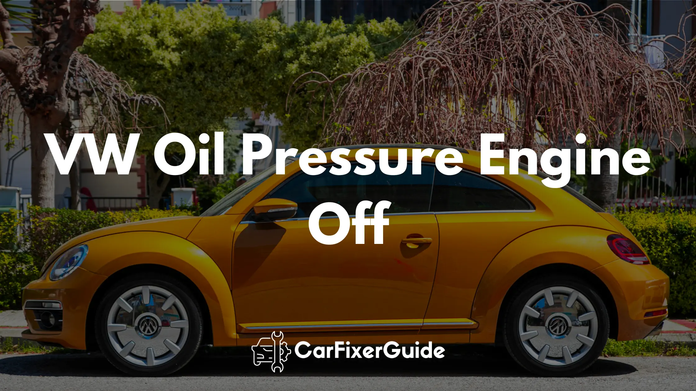 VW Oil Pressure Engine Off