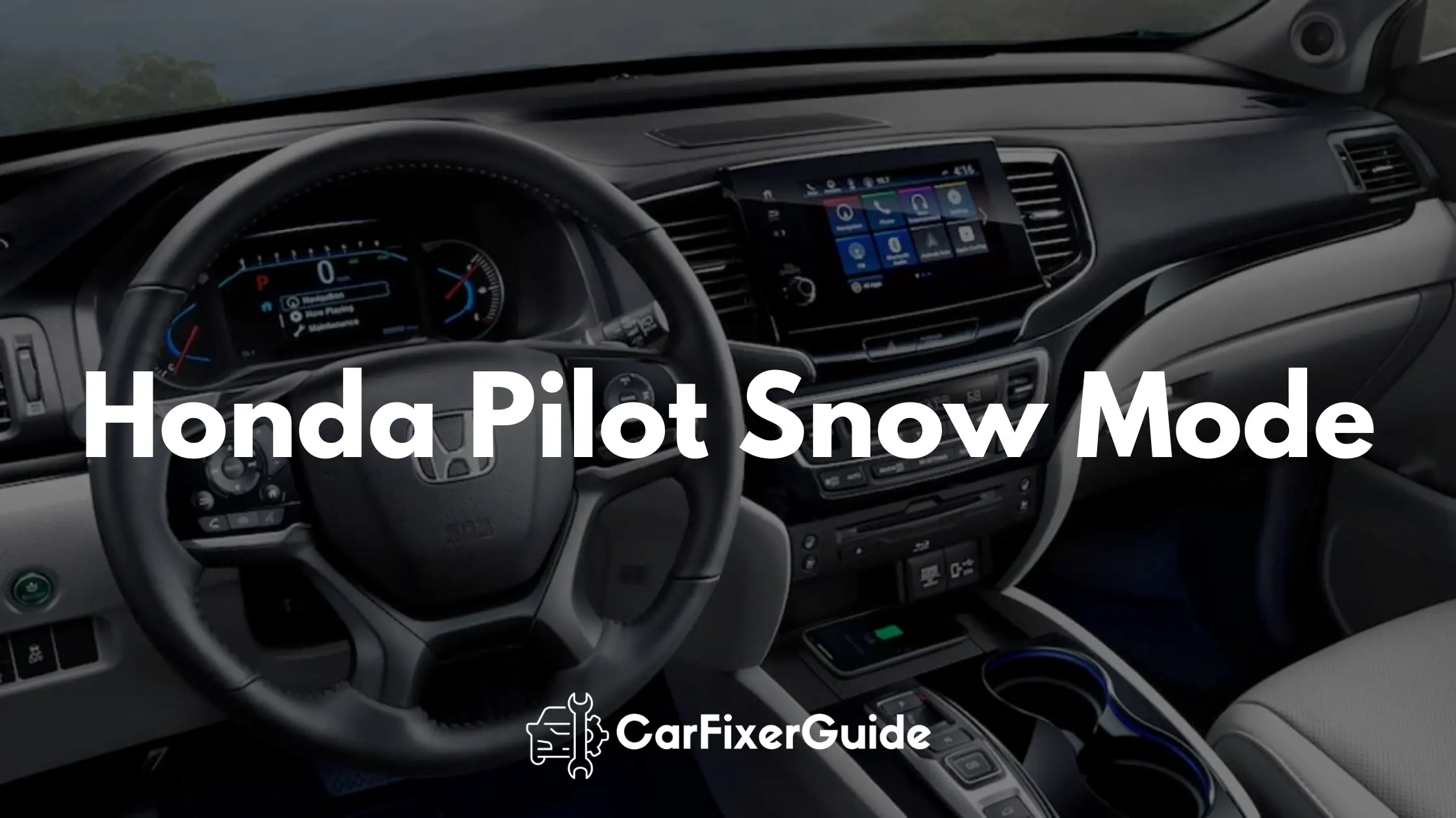 Honda Pilot Snow Mode